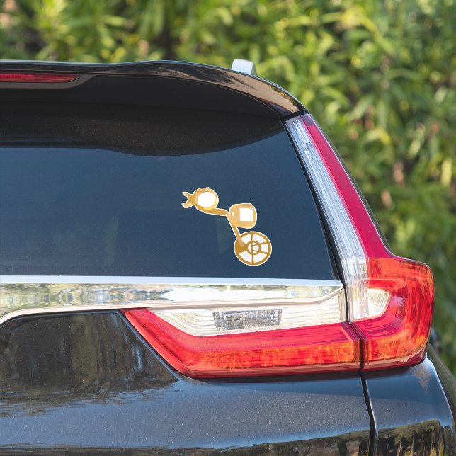 Adesivo Detector de metal (Lado do carro)