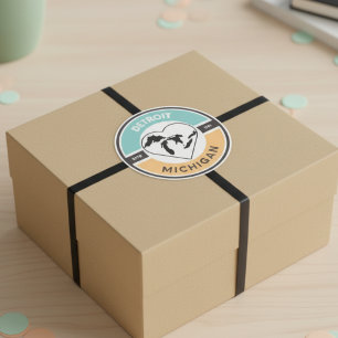 Adesivo Detroit EST. 1701 Excelente Lagos Circle Sticker