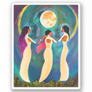 Adesivo Deus abençoe sob a lua