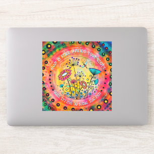 Adesivo "Deus Ainda Está Escrevendo A Sua História", Bonit