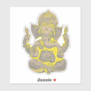 Adesivo Deus de assento bonito Ganesha do elefante
