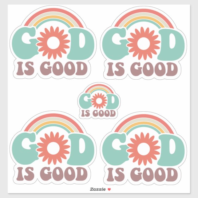 Adesivo Deus é bom (Folha)
