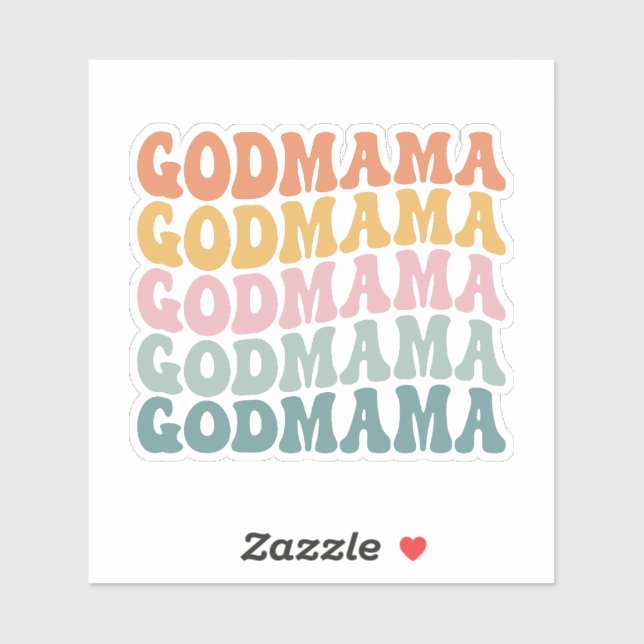 Adesivo Deus mamãe (Folha)