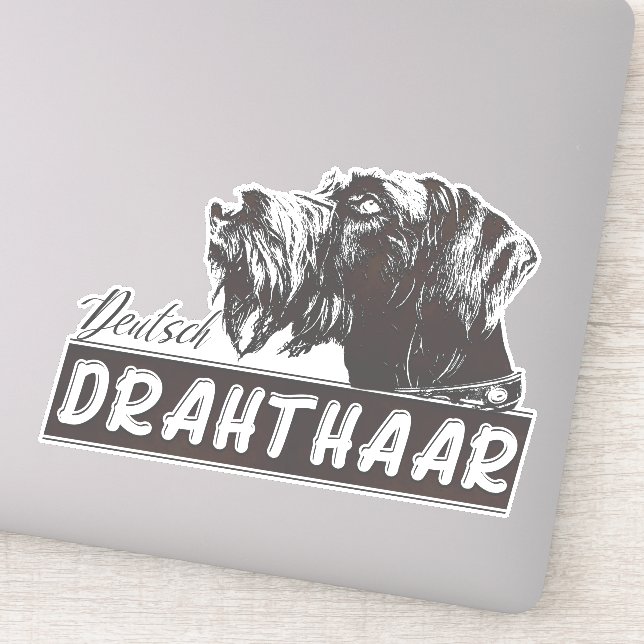 Adesivo Deutsch Drahthaar Sticker (Detalhe)