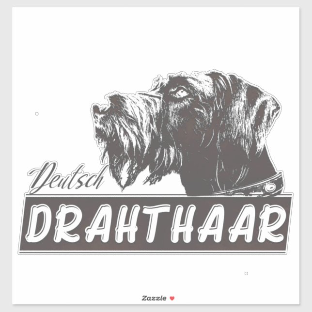 Adesivo Deutsch Drahthaar Sticker (Folha)