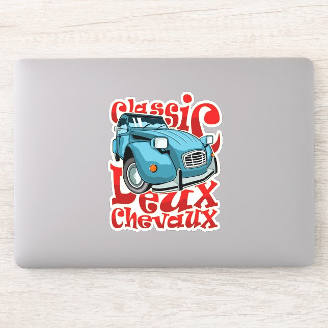 Adesivo Deux Chevaux (Computador)