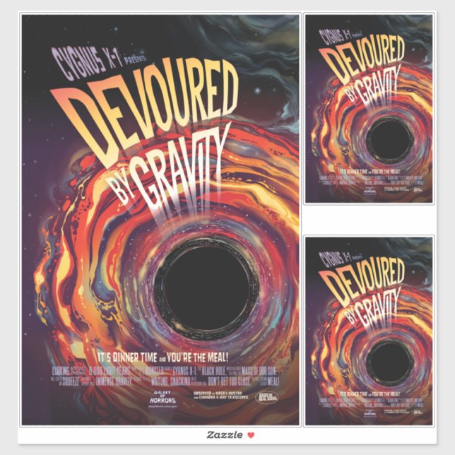 Adesivo Devolvido Por Gravidade Halloween Hole Black Horro (Folha)