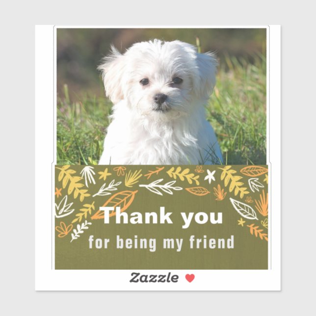 Adesivo Dia da Amizade (Folha)