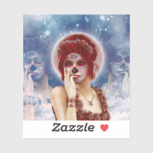 Adesivo Dia da boneca de açúcar morta