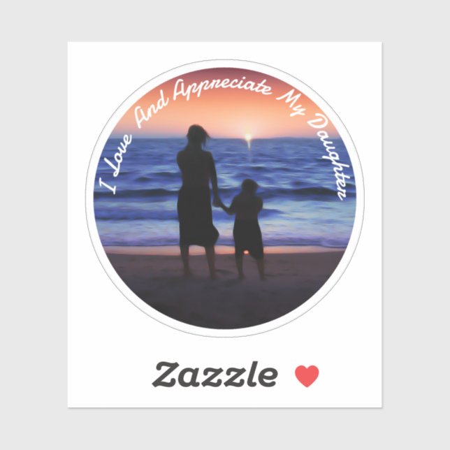 Adesivo Dia da Filha (Folha)