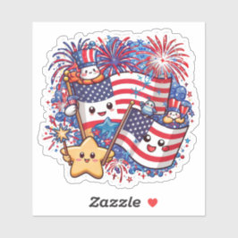 Adesivo Dia da Independência em 4 de julho