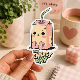 Adesivo Dia de Baixa Energia – Vinil Personalizado Macio