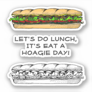 Adesivo Dia de Comer um Hoagie