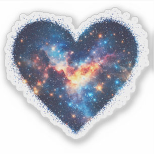 Adesivo Dia de os namorados Galaxy Heart
