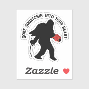 Adesivo Dia de os namorados Sasquatch