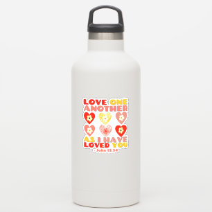 Adesivo Dia de os namorados Verso: John 12:34