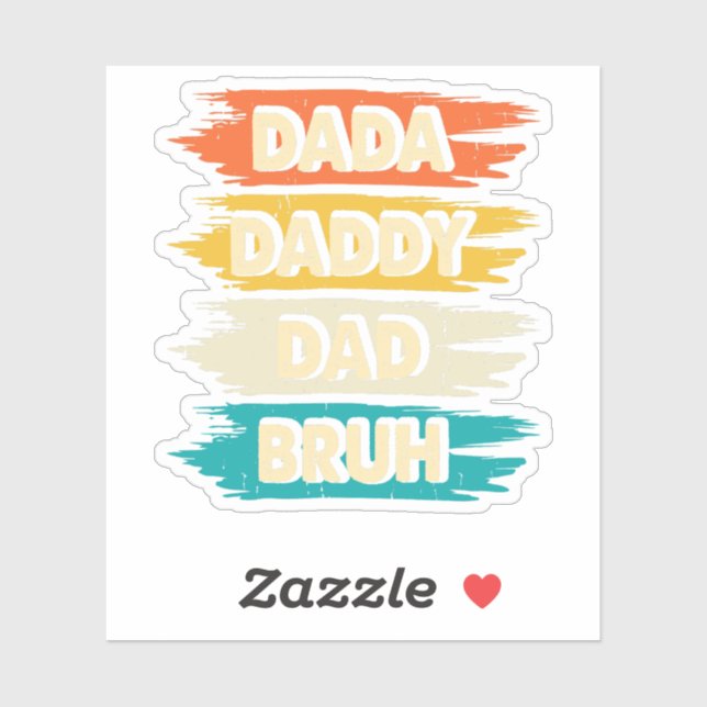 Adesivo dia de os pais (Folha)