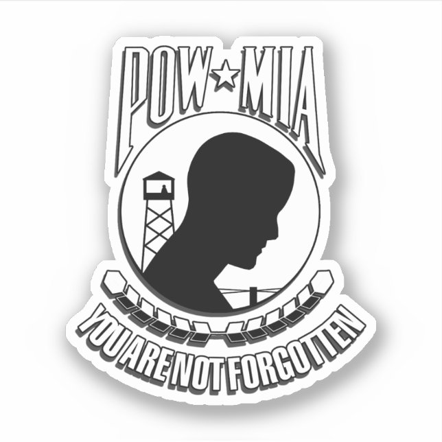 Adesivo Dia de reconhecimento de POW/MIA (Frente)
