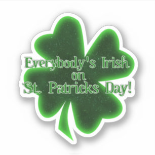 Adesivo Dia de São Patrício Irlandês de Todos