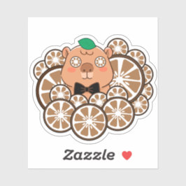 Adesivo Dia de Spa do Capivara Zen Kawaii com Cítrico