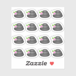 Adesivo Dia de Spa Pedras Zen Relaxamento Diário Bujo Plan