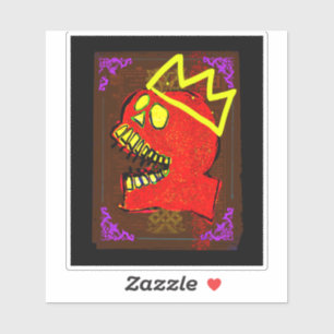 Adesivo Dia do Caveira do Rei Calavera da Arte NFT Morta