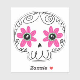 Adesivo Dia do Crânio dos Mortos