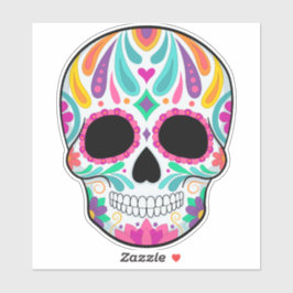 Adesivo Dia do Crânio dos Mortos