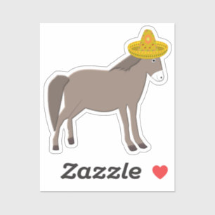 Adesivo Dia do Donkey Mexicano dos Mortos