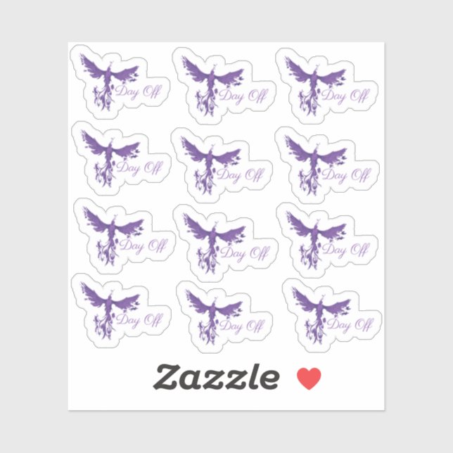 Adesivo Dia do Planeador Stickers-Phoenix Fire (Folha)