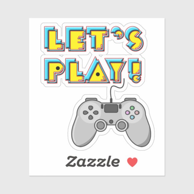 Adesivo Dia do video games (Folha)