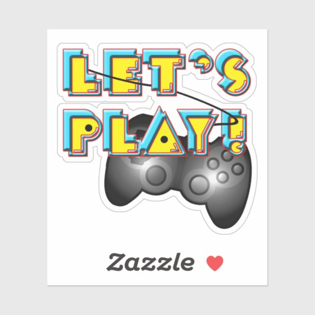 Adesivo Dia do video games (Folha)