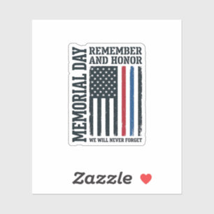 Adesivo Dia dos Veteranos Lembrar e Homenagear Tributo Vet