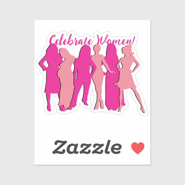 Adesivo Dia Internacional da Mulher (Folha)