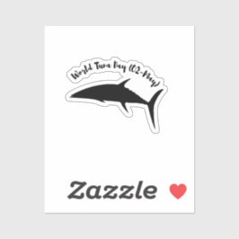 Adesivo Dia Mundial do Atum 2 de maio branco preto