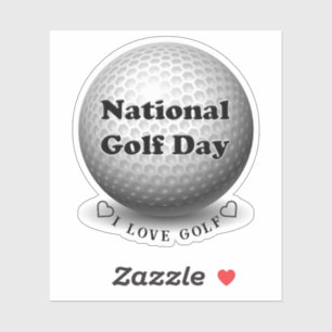 Adesivo Dia Nacional do Golfe Esportes