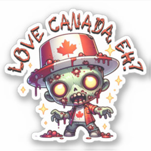 Adesivo Dia Zombie Canadá