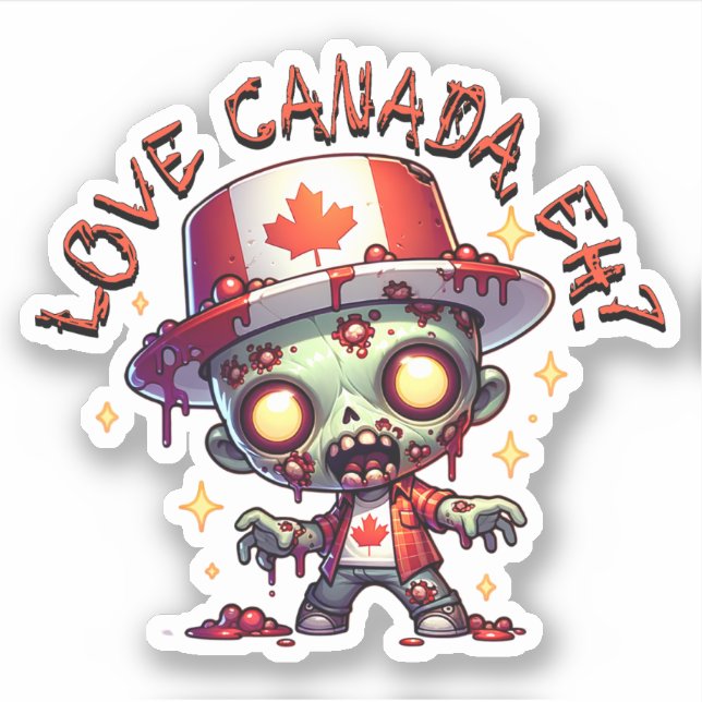 Adesivo Dia Zombie Canadá (Frente)