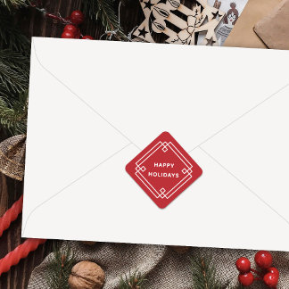 Adesivo Diagonal Elegante Deco Quadro Feliz Férias