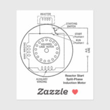 Diagrama do Motor de Indução Monofásico com Reator