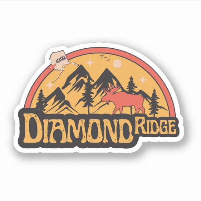 Adesivo Diamond Ridge, Alaska Sticker (Frente)