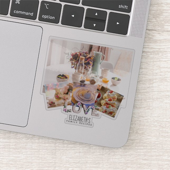 Adesivo Diário Rustic Lavanda RECIPE Adicionar 4 Fotos Foo (Detalhe)