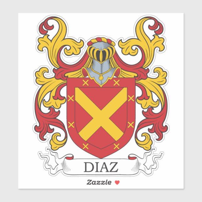 Adesivo Diaz Family Crest (Folha)