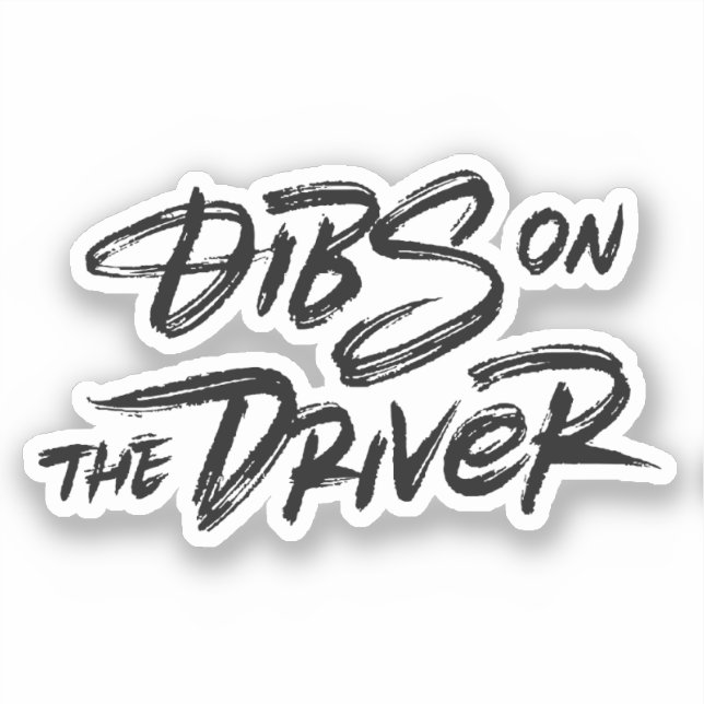 Adesivo dibs no driver (Frente)