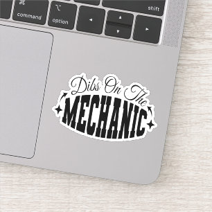 Adesivo Dibs sobre a esposa do Mecânico Engraçado Mecânico