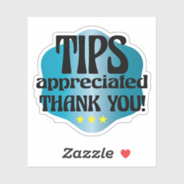 Adesivo Dicas Apreciadas Obrigado