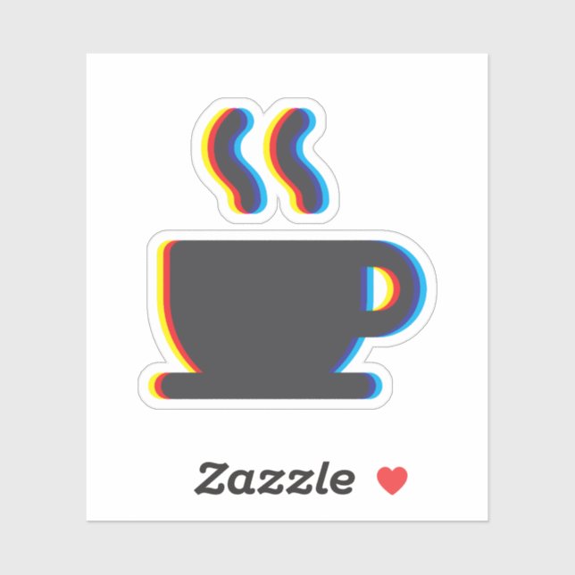 Adesivo Dificuldade de café (Folha)