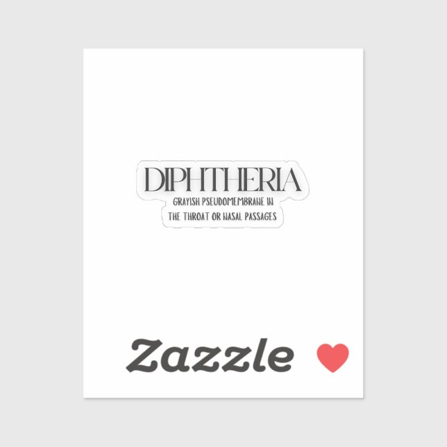 Adesivo Difteria: Uma Representação Gráfica (Folha)