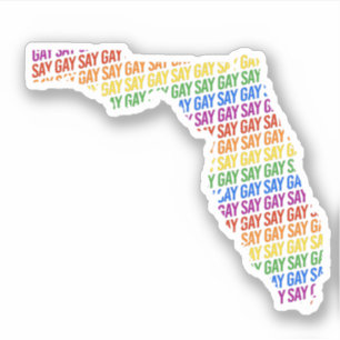 Adesivo Diga Gay Florida