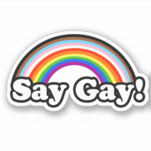 Adesivo Diga Gay Sticker